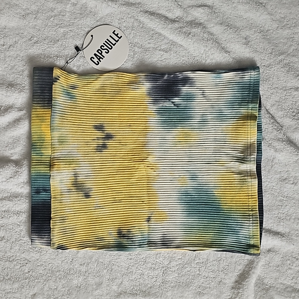 capsule dolls kill medium ribbed tie dye skirt